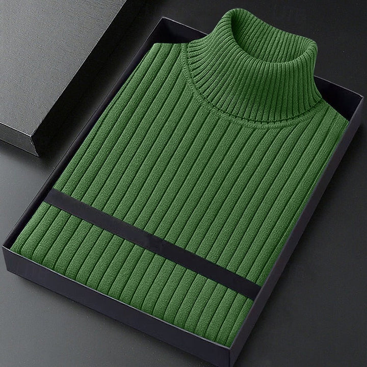 Wallace | Ribbet Højhalset Sweater