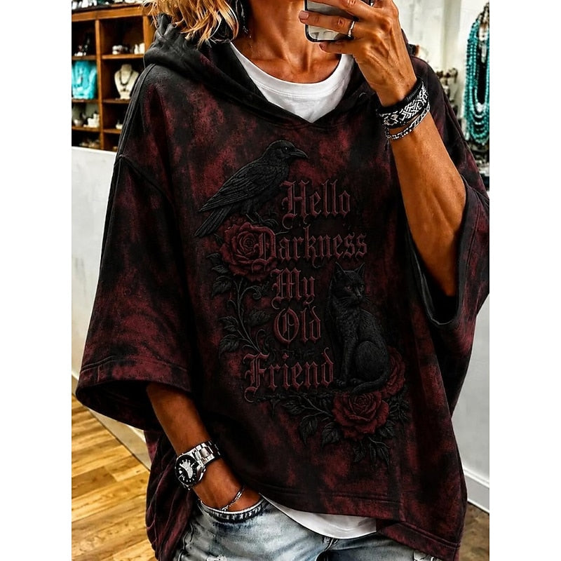 Esme | Halloween Grafisk Hætte Hoodie