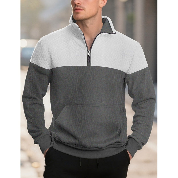 Braxton | Tekstureret Quarter-Zip Sweatshirt