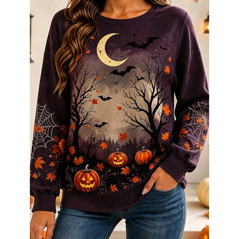 Rosalyn | Halloween Måneskin Græskar Sweatshirt