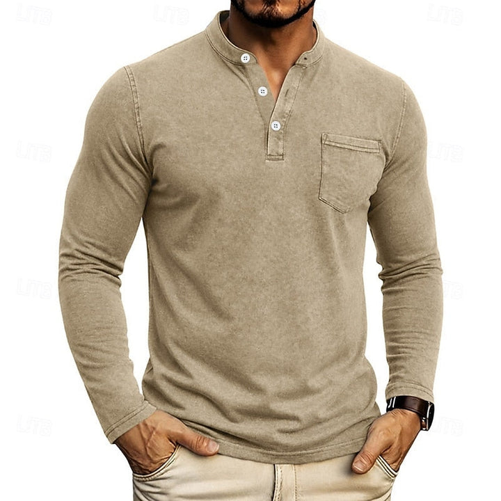 Weston | Klassisk Henley Langærmet Skjorte