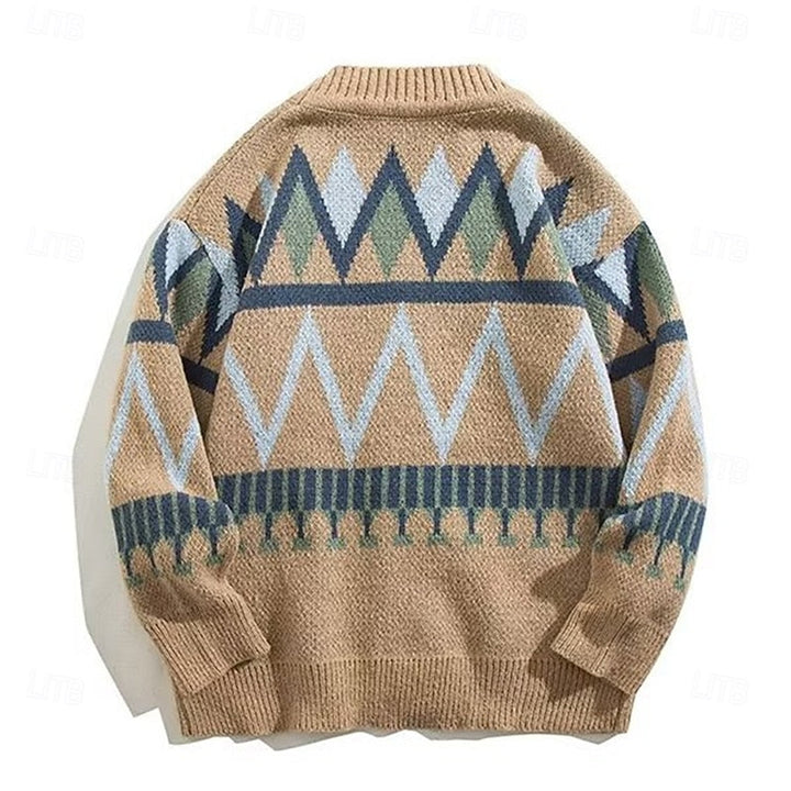 Marcus | Mønstret Knappet Cardigan