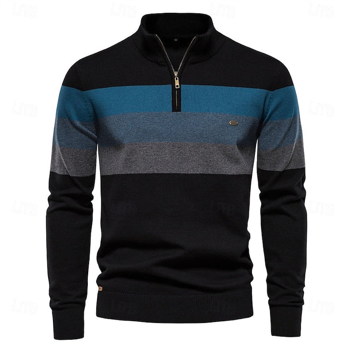 Gerald | Quarter-Zip Striktrøje