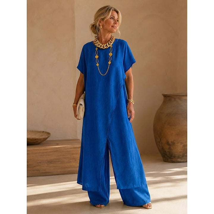 Regina | Afslappet Wrap-Front To-Piece Sæt