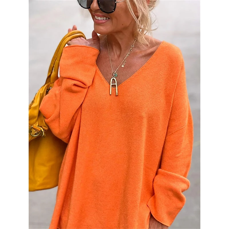 Willow | Afslappet V-Hals Pullover