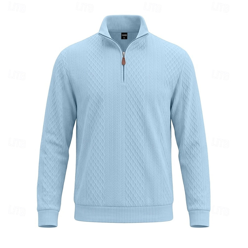 Nash | Tekstureret Quarter-Zip Pullover