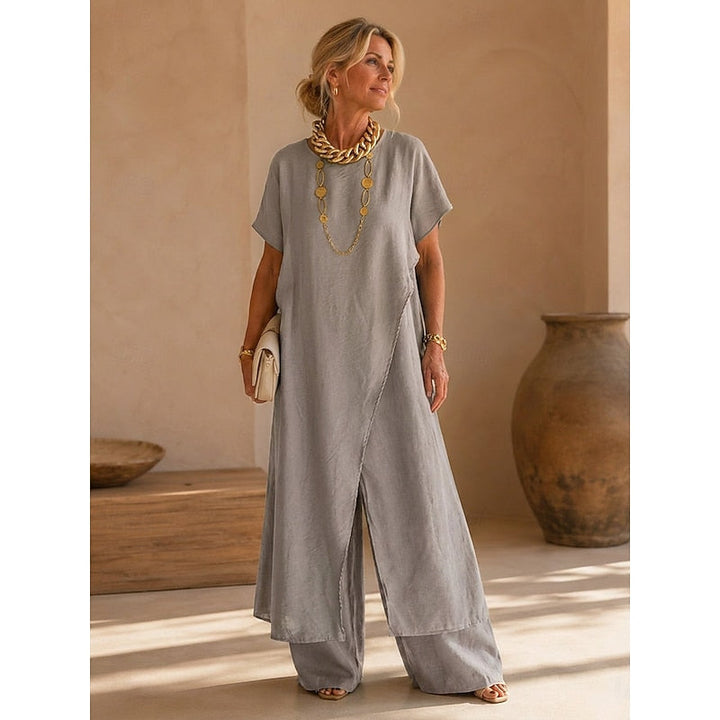 Regina | Afslappet Wrap-Front To-Piece Sæt
