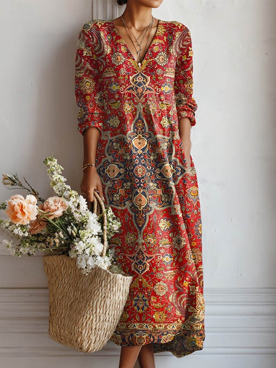 Divina | Elegant Vintage Aztec Stil Kjole