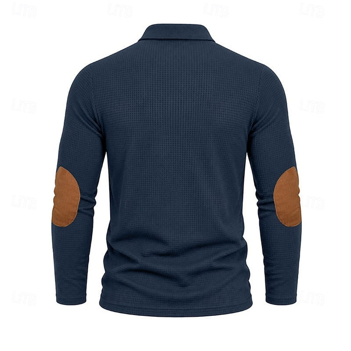 Bennett | Tekstureret Farveblok Polo T-shirt