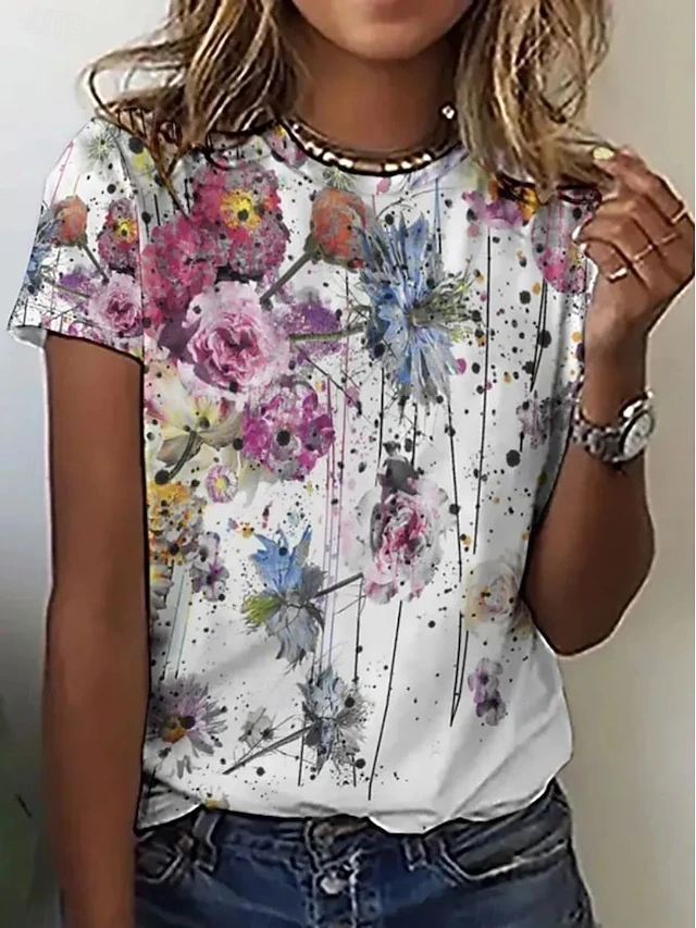Willa | Blomstrende Floral Tee