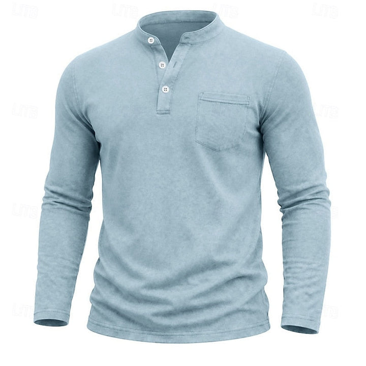 Weston | Klassisk Henley Langærmet Skjorte