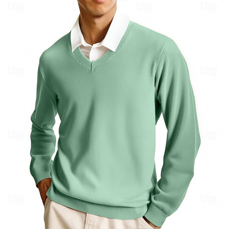 Clayton | Klassisk V-Hals Sweater