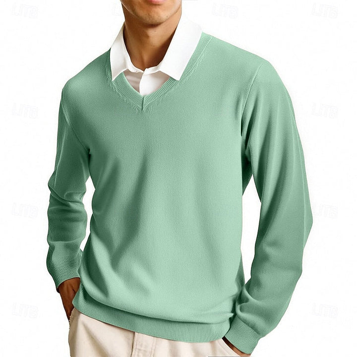Clayton | Klassisk V-Hals Sweater