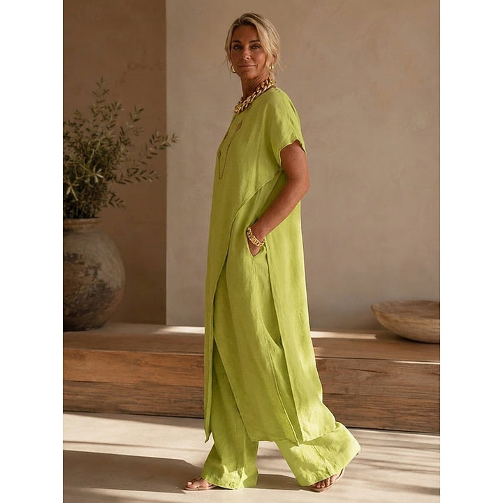 Regina | Afslappet Wrap-Front To-Piece Sæt