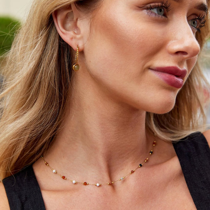 Donna | Elegant Perle Minimalistisk Halskæde
