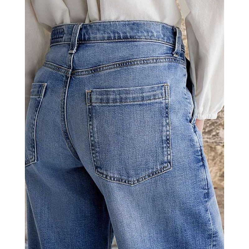 Rosmarin | Afslappede Bredbenede Jeans
