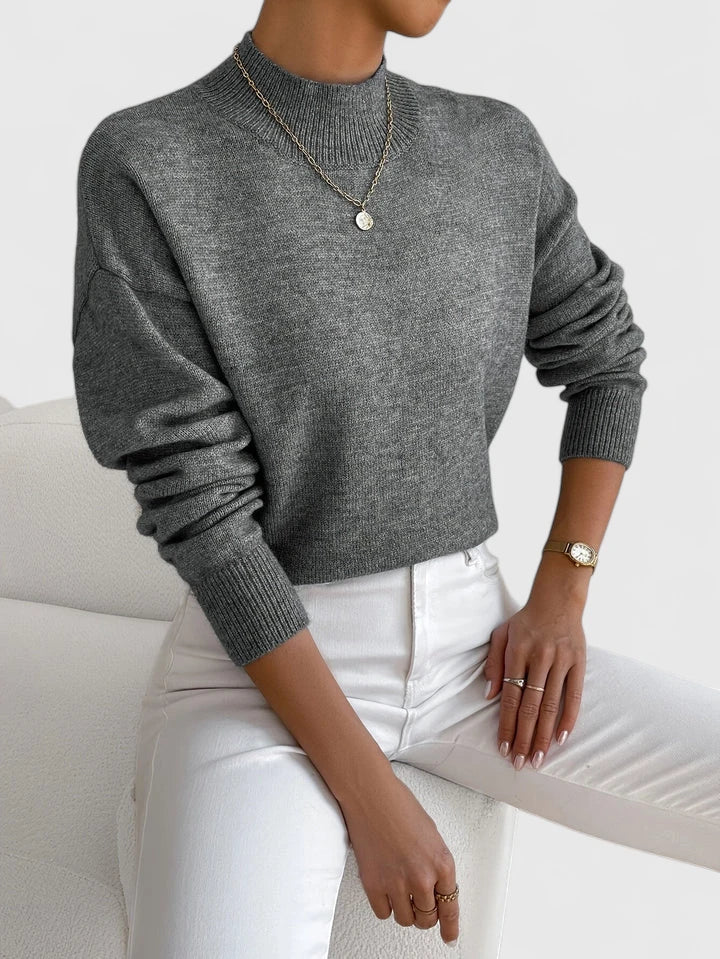 Wren | Elegant Mock-Neck Sweater