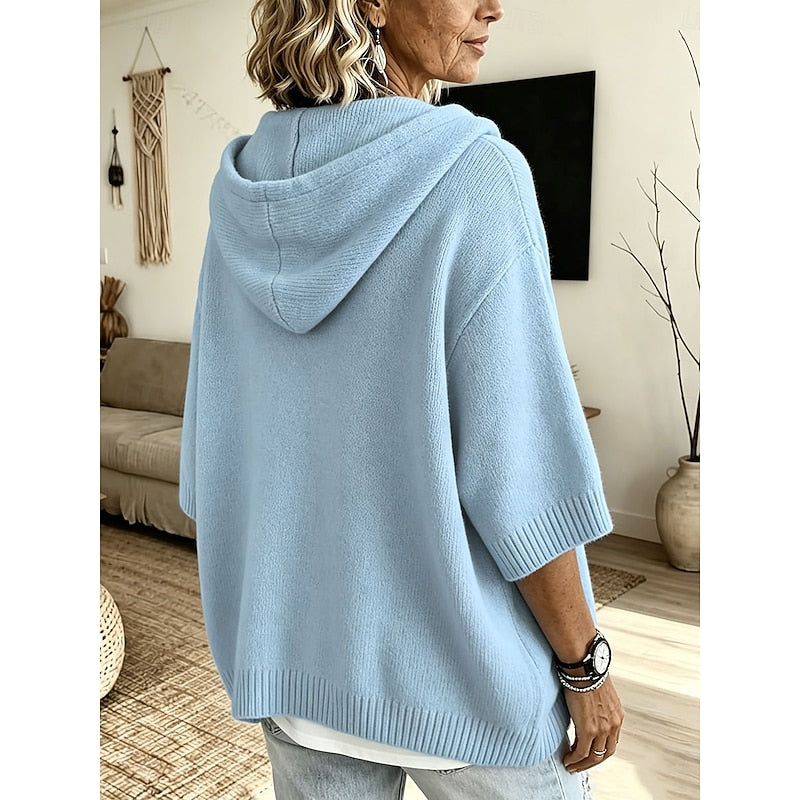 Brooklyn | Afslappet Hætte Strik Sweater