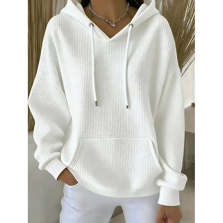 Harper | Tekstureret Hoodie med Snøre
