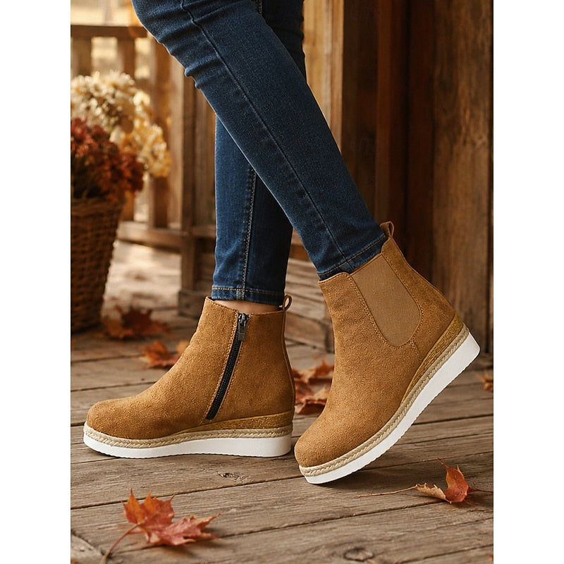 Vera | Cozy Wedge Ankelstøvler