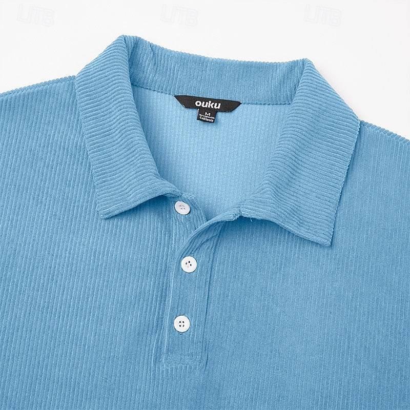 Wallace | Tekstureret Langærmet Polo Shirt