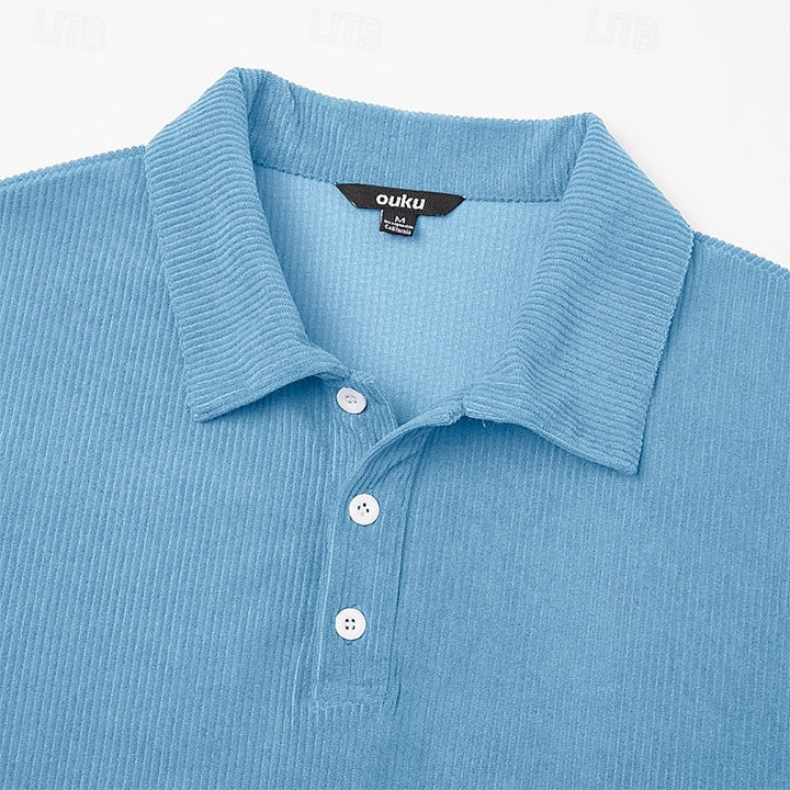 Wallace | Tekstureret Langærmet Polo Shirt