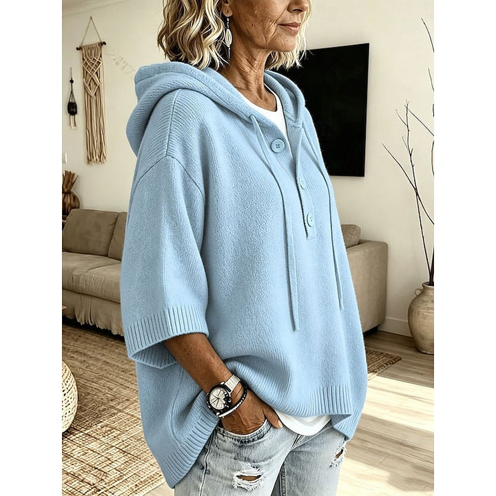 Brooklyn | Afslappet Hætte Strik Sweater