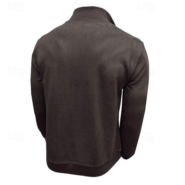 Caleb | Quarter-Zip Stand-Collar Sweatshirt