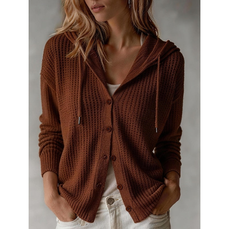 Frances | Hætteknap-Front Cardigan
