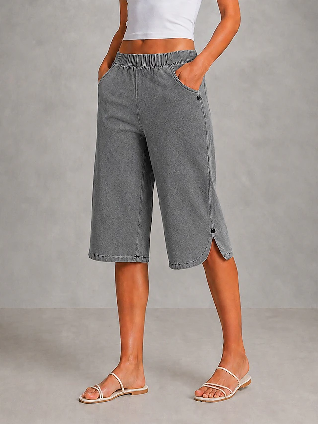 Ingrid | Afslappede Wide-Leg Capris