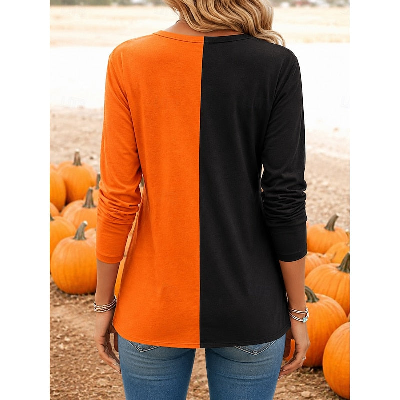 Fallon | Halloween Langærmet Top