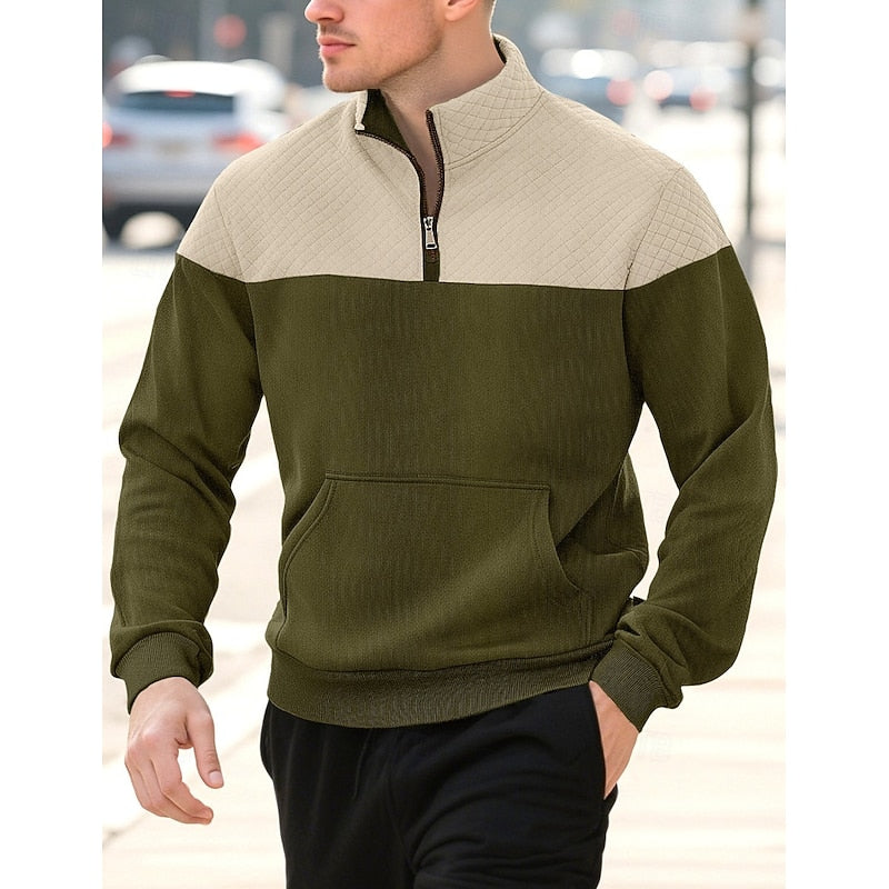 Braxton | Tekstureret Quarter-Zip Sweatshirt