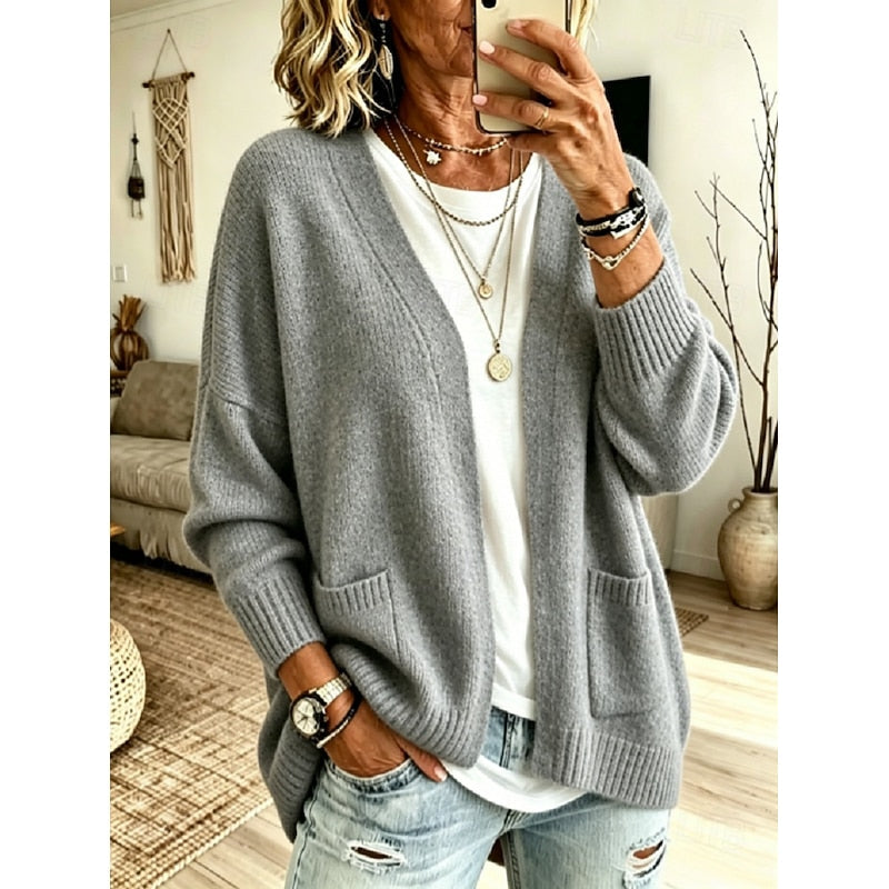Iris | Afslappet Åben-Front Cardigan