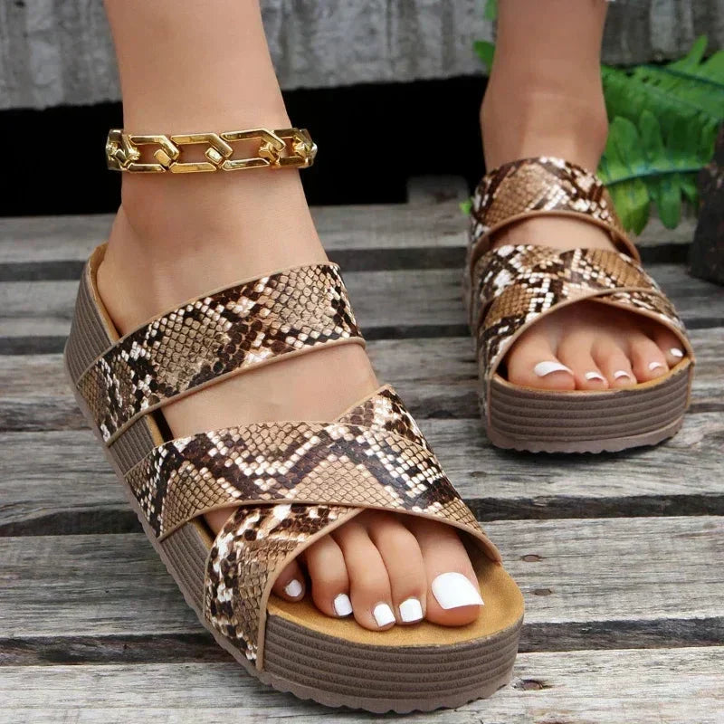 Sophia | Komfortabel Orthopædisk Flettet Sandal