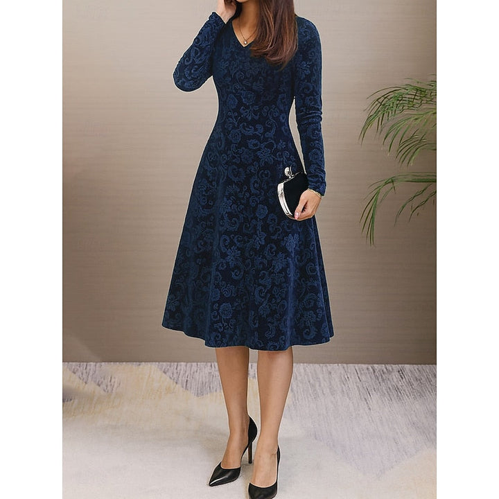 Arabella | Floral A-Line Midi Kjole