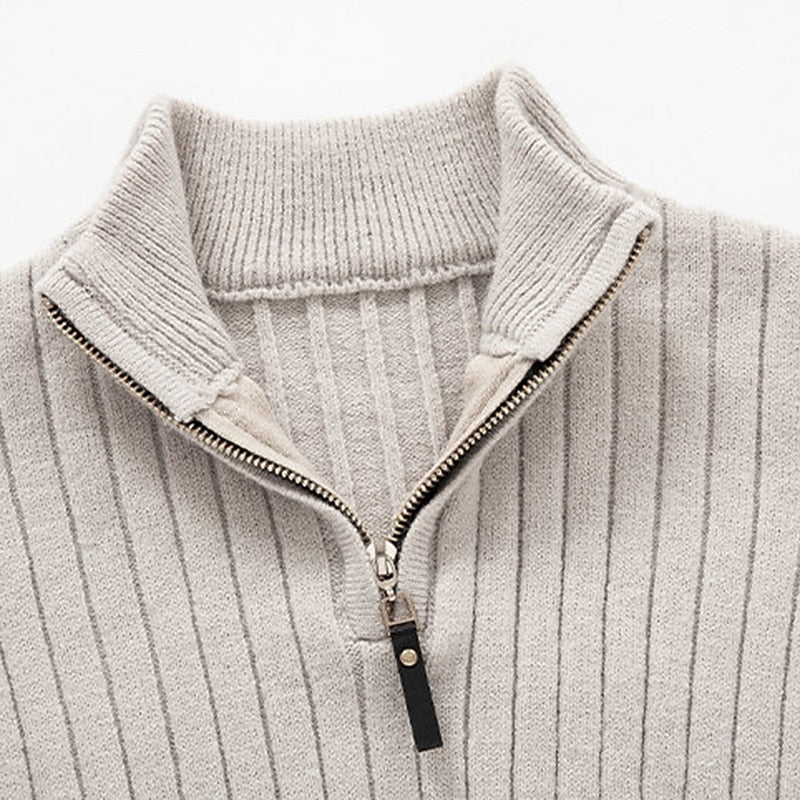 Gavin | Ribbet Quarter-Zip Sweater
