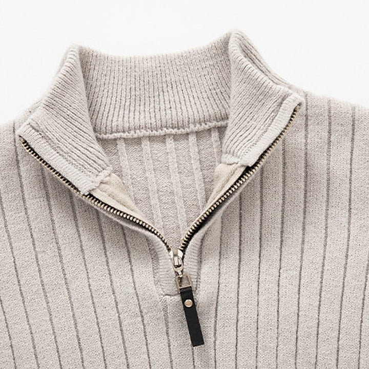 Gavin | Ribbet Quarter-Zip Sweater