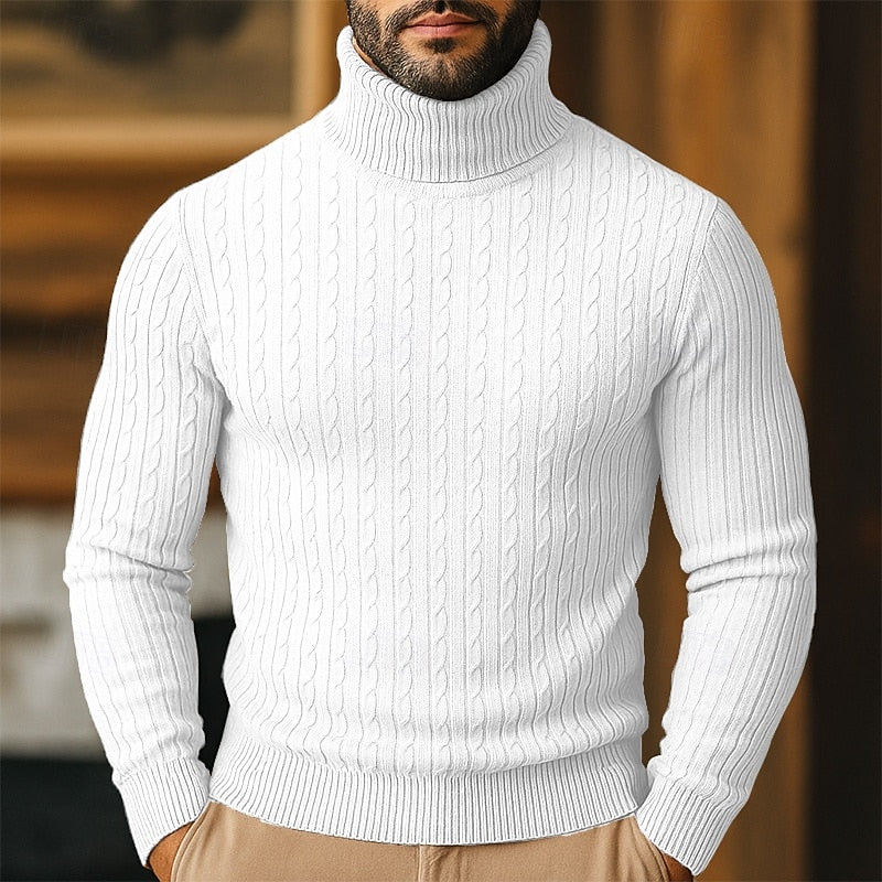 Rupert | Kabelstrik Turtleneck Sweater