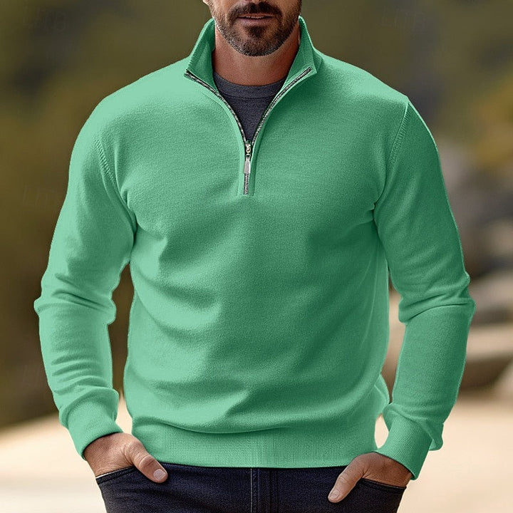 Quentin | Raffineret Halv-Zip Pullover