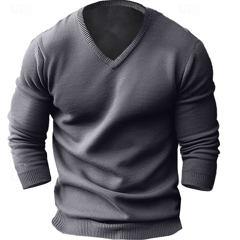 Reginald | Raffineret V-Hals Sweater