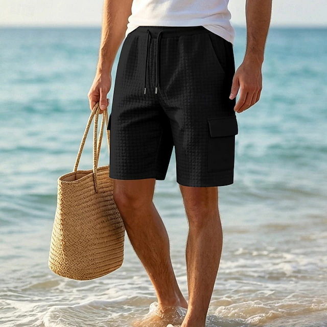 Bradford | Teksturerede Drawstring Shorts