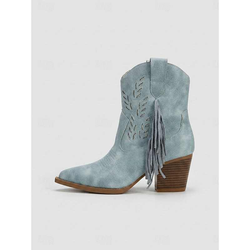 Corinne | Frynset Western Ankelstøvler
