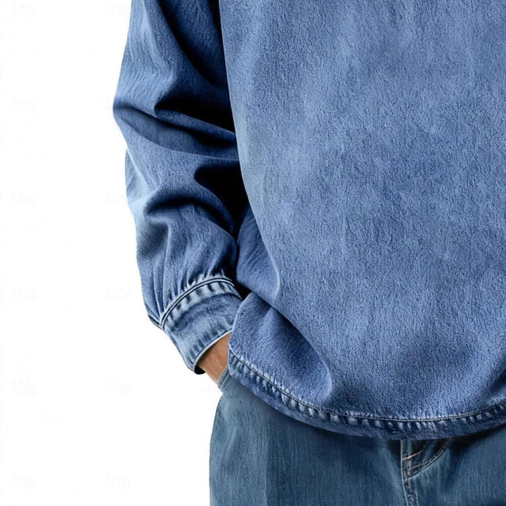 Gabriel | Vasket Langærmet Polo Shirt