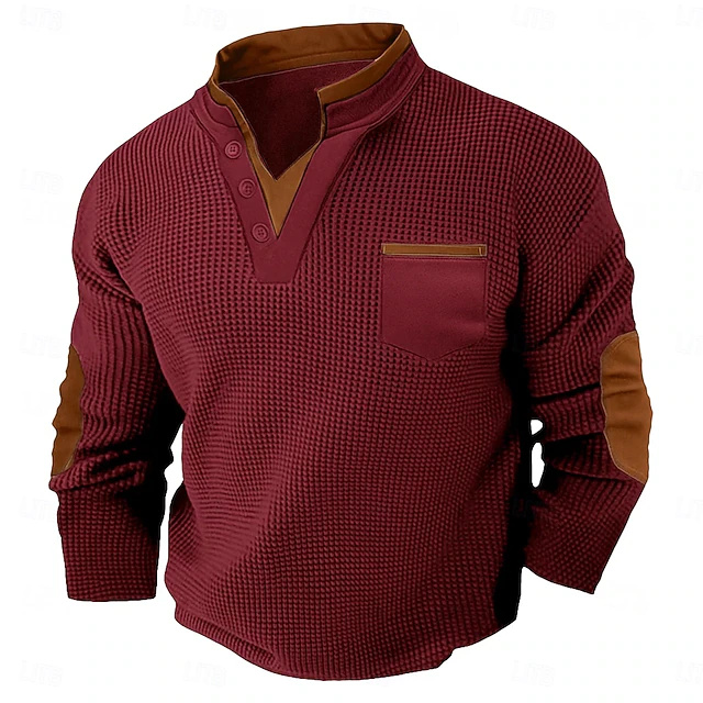 Harvey | Tekstureret Henley Skjorte
