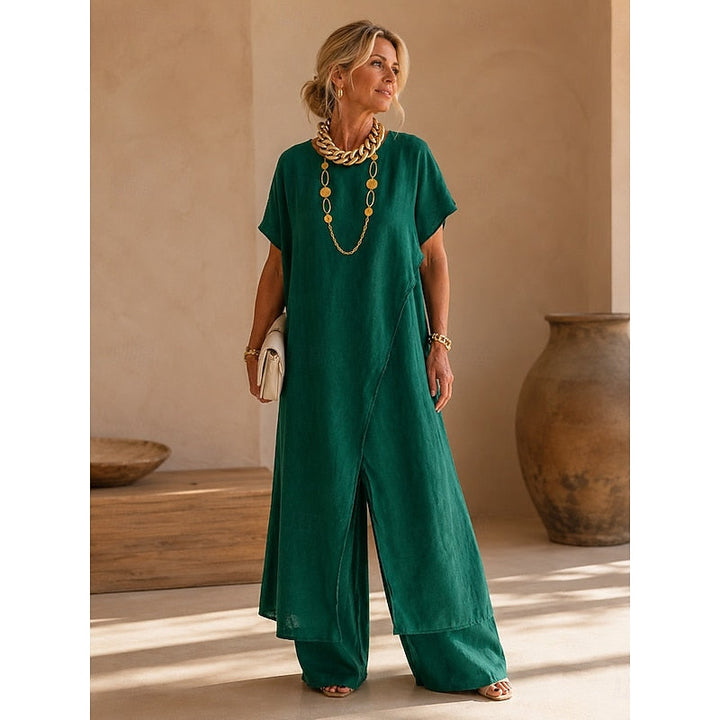 Regina | Afslappet Wrap-Front To-Piece Sæt
