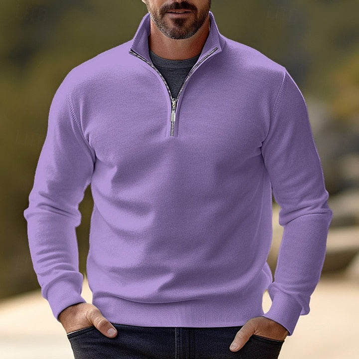 Quentin | Raffineret Halv-Zip Pullover