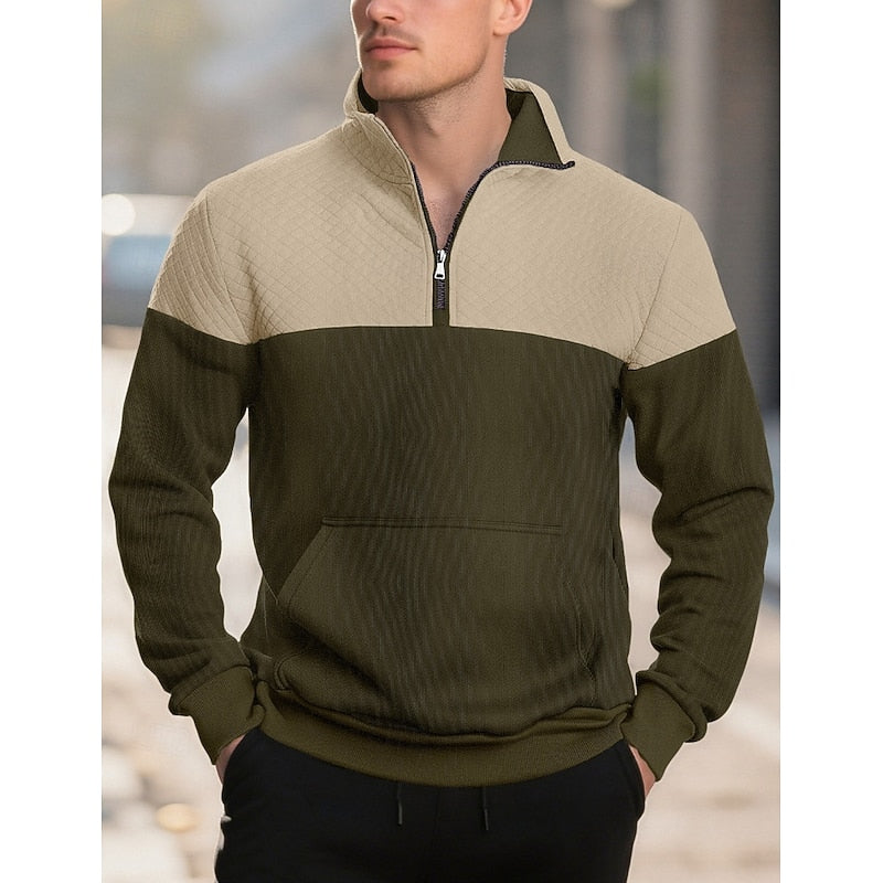 Braxton | Tekstureret Quarter-Zip Sweatshirt