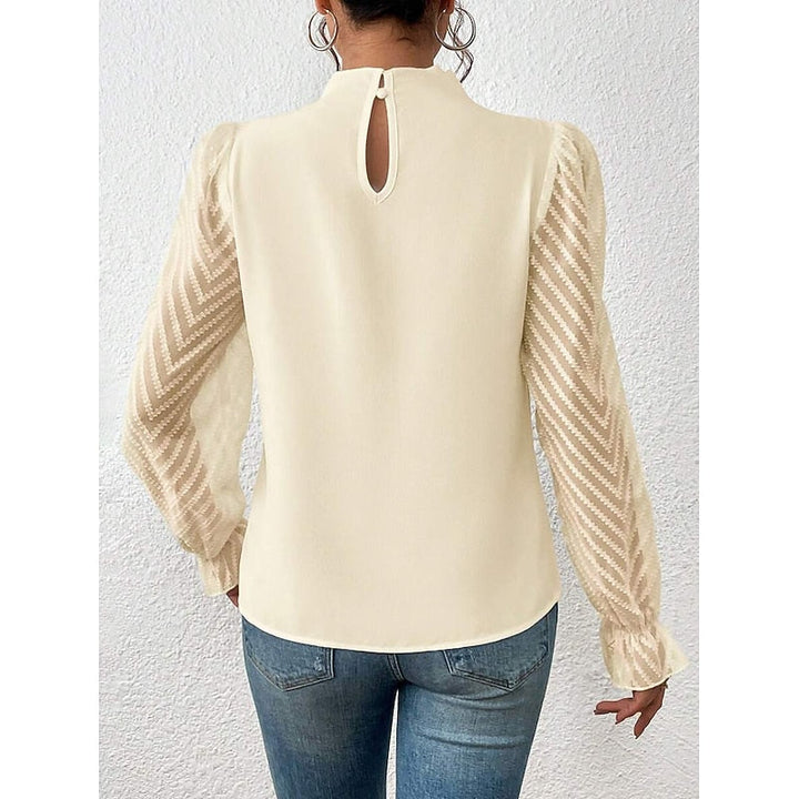 Elspeth | Elegant Højhalset Bluse
