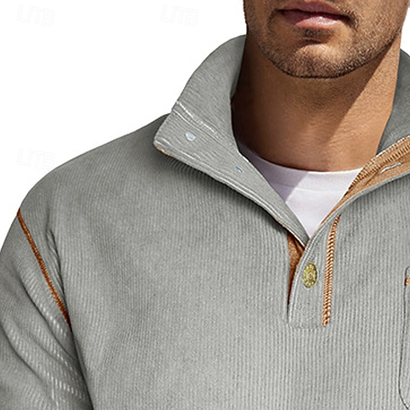 Conrad | Tekstureret Halv-Knap Pullover