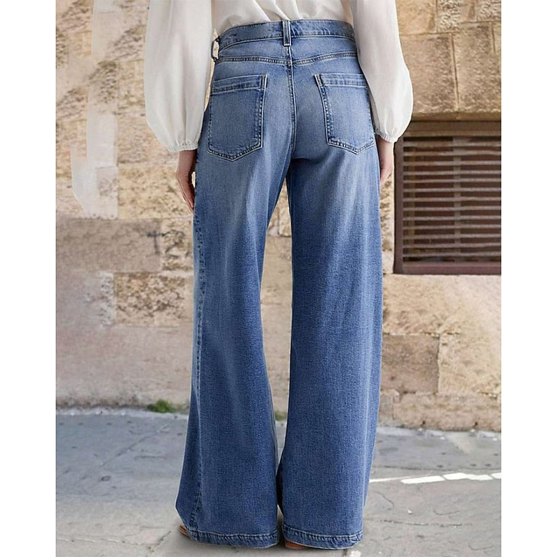 Rosmarin | Afslappede Bredbenede Jeans